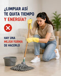 ¡Adiós al dolor de espalda y al trapeador viejo! Trapeador Giratorio de Aluminio – Limpieza Rápida y sin Esfuerzo