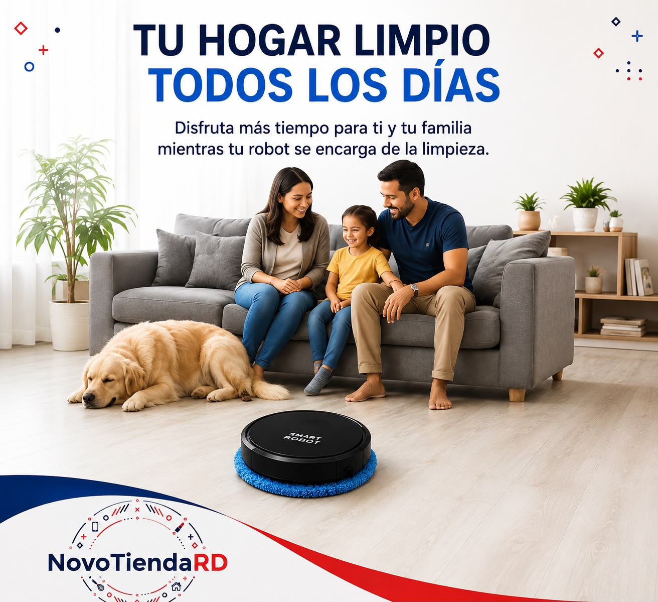 🤖 ¡Olvídate de barrer todos los días con la Aspiradora Inteligente 3 en 1!   🤖🏠 El robot que limpia mientras tú descansas.