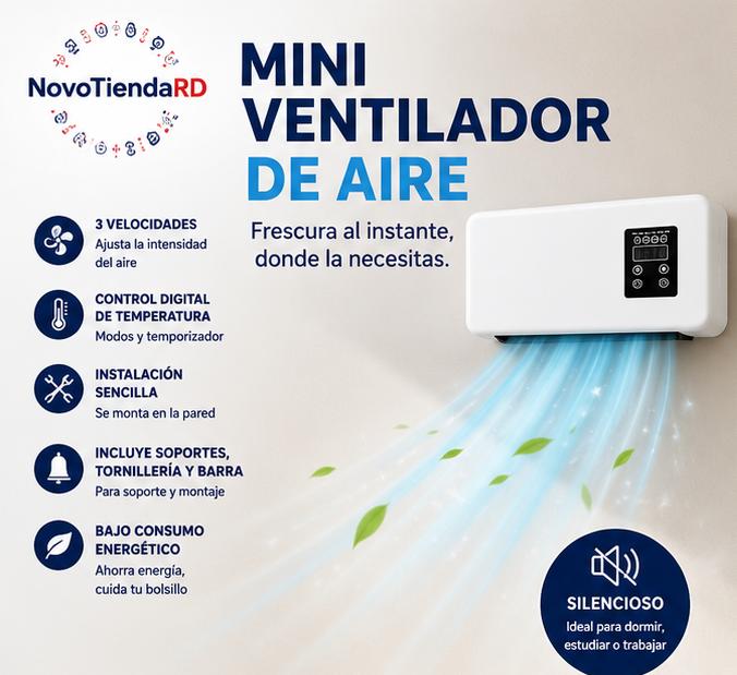 ❄️MINI VENTILADOR DE AIRE❄️  ¡Disfruta un ambiente más fresco y cómodo sin ocupar espacio! 🌬️ RD$ 3,800
