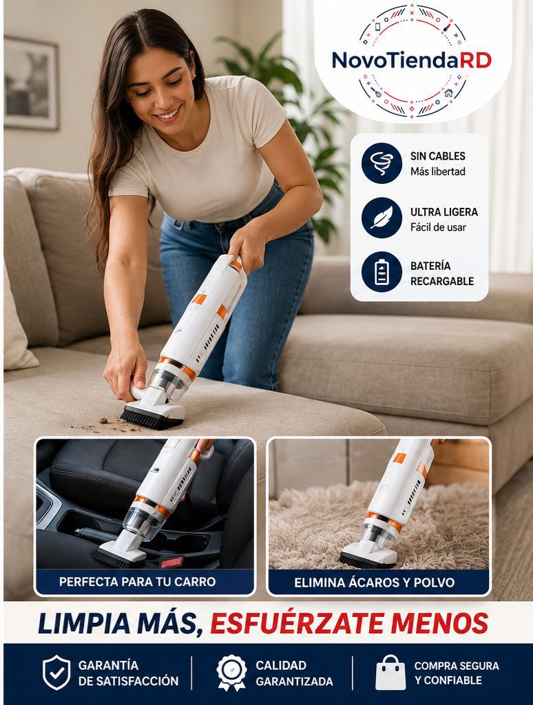 🧹 Aspiradora Inalámbrica 3 en 1 – Limpieza Total en Segundos
