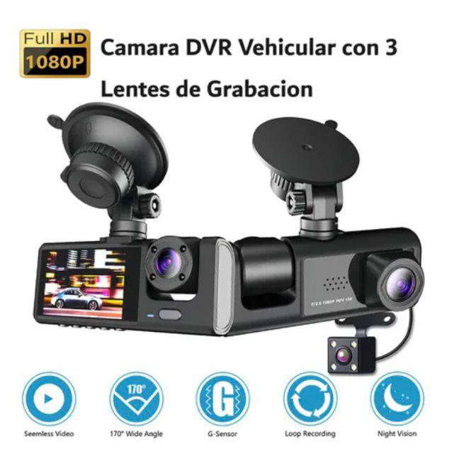 Protege tu carro y tu familia 🔥 Cámara de 3 Lentes con WiFi