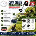 CORTA CESPED ELECTRICO 2 🔋BATERIAS DE 48V 1 ⚙️ DISCO.