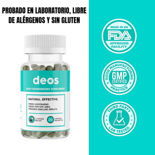 Huele rico sin esfuerzo ✨ Suplemento Deos para axilas, zona íntima y aliento