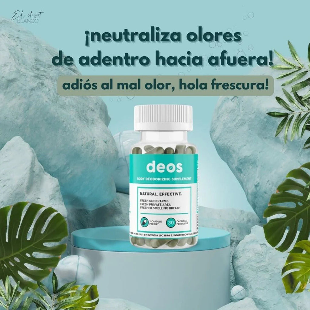Huele rico sin esfuerzo ✨ Suplemento Deos para axilas, zona íntima y aliento
