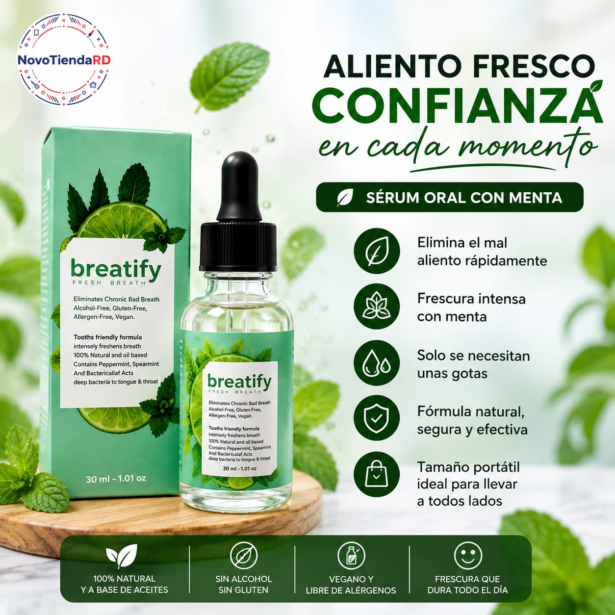 Boca fresca y segura ✨ Suplemento que elimina el mal aliento desde adentro