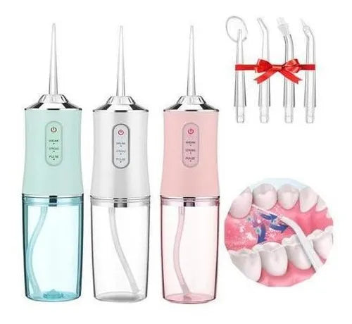 ¡IRIGADOR DENTAL ELÉCTRICO PORTÁTIL – Limpieza profesional en casa por solo RD$1,850!