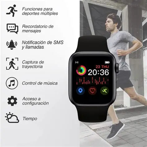 ¡El Smartwatch que cuida tu salud y te conecta! T500 con Presión Arterial