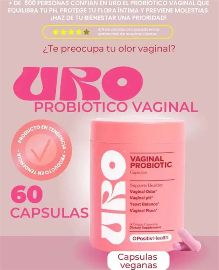 Siéntete fresca todos los días 🔥 Uro – Probiótico para flora vaginal